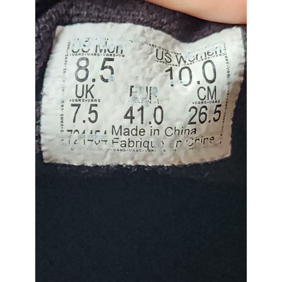 VANS Eyes In The Dark Slip On Sneakers Unisex M-8.5 W-10 Glow In The Dark - Picture 7 of 7